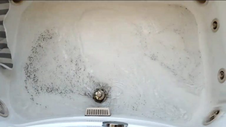 black stuff coming up from bathtub drain