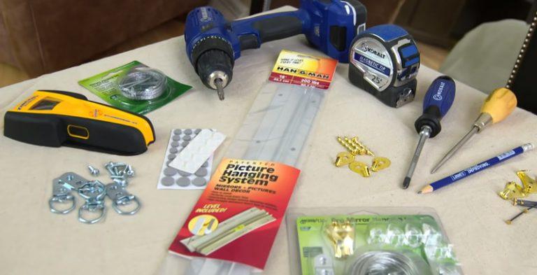 tools to hang mirror